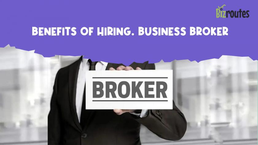 Man holding a sign of  broker