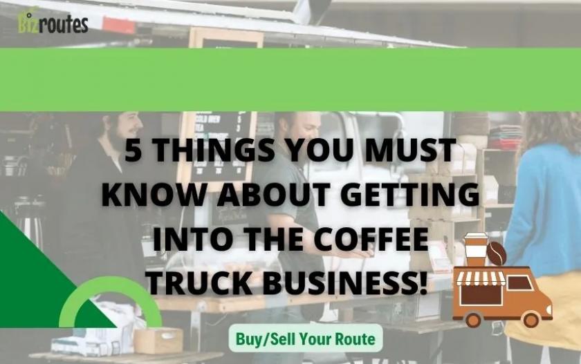 people buying from a coffee truck business