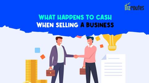 What happens to cash when buying a business